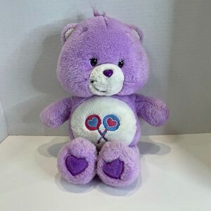Care Bears Talking‎ Share Bear 2003 Purple 12" Plush
